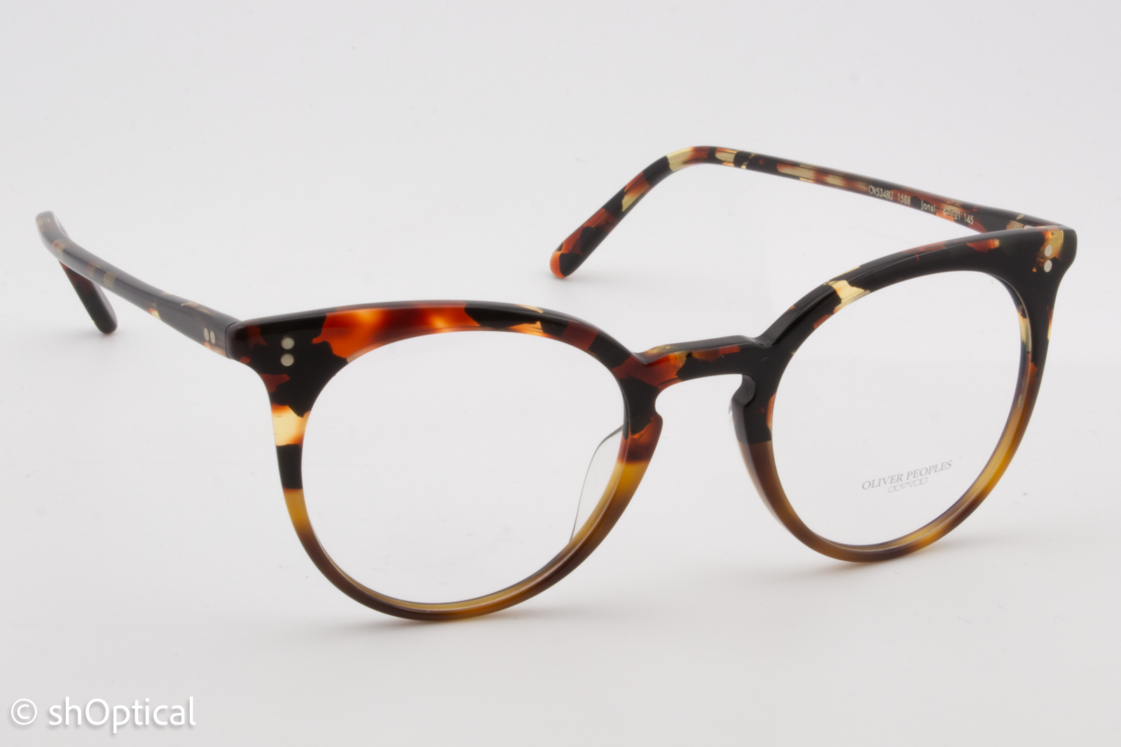 Oliver Peoples OV5348U JONSI  Female Cat Eye Glasses Frame Red Havana 47mm