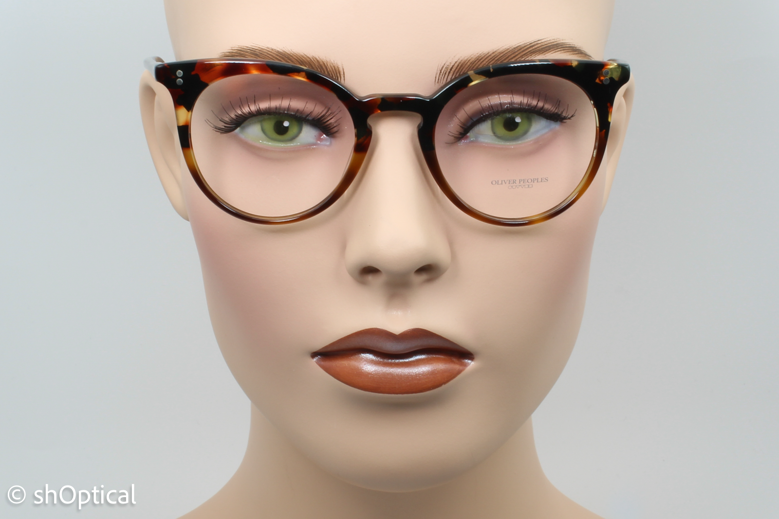 Oliver Peoples OV5348U JONSI  Female Cat Eye Glasses Frame Red Havana 47mm