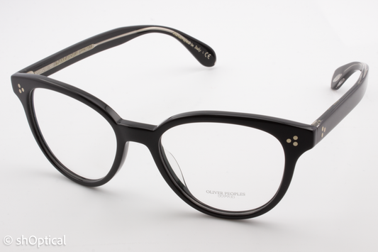 Oliver Peoples OV5357U/MARTELLE  Female Cat Eye Glasses Frame Black 51mm