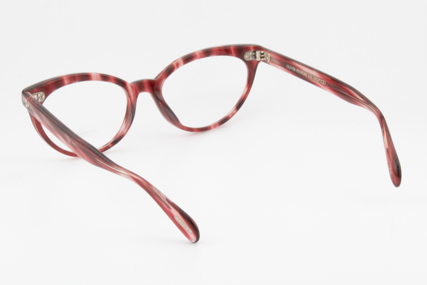 Oliver Peoples OV5380U  Female Cat Eye Glasses Frame Cherry Cocobolo 53mm