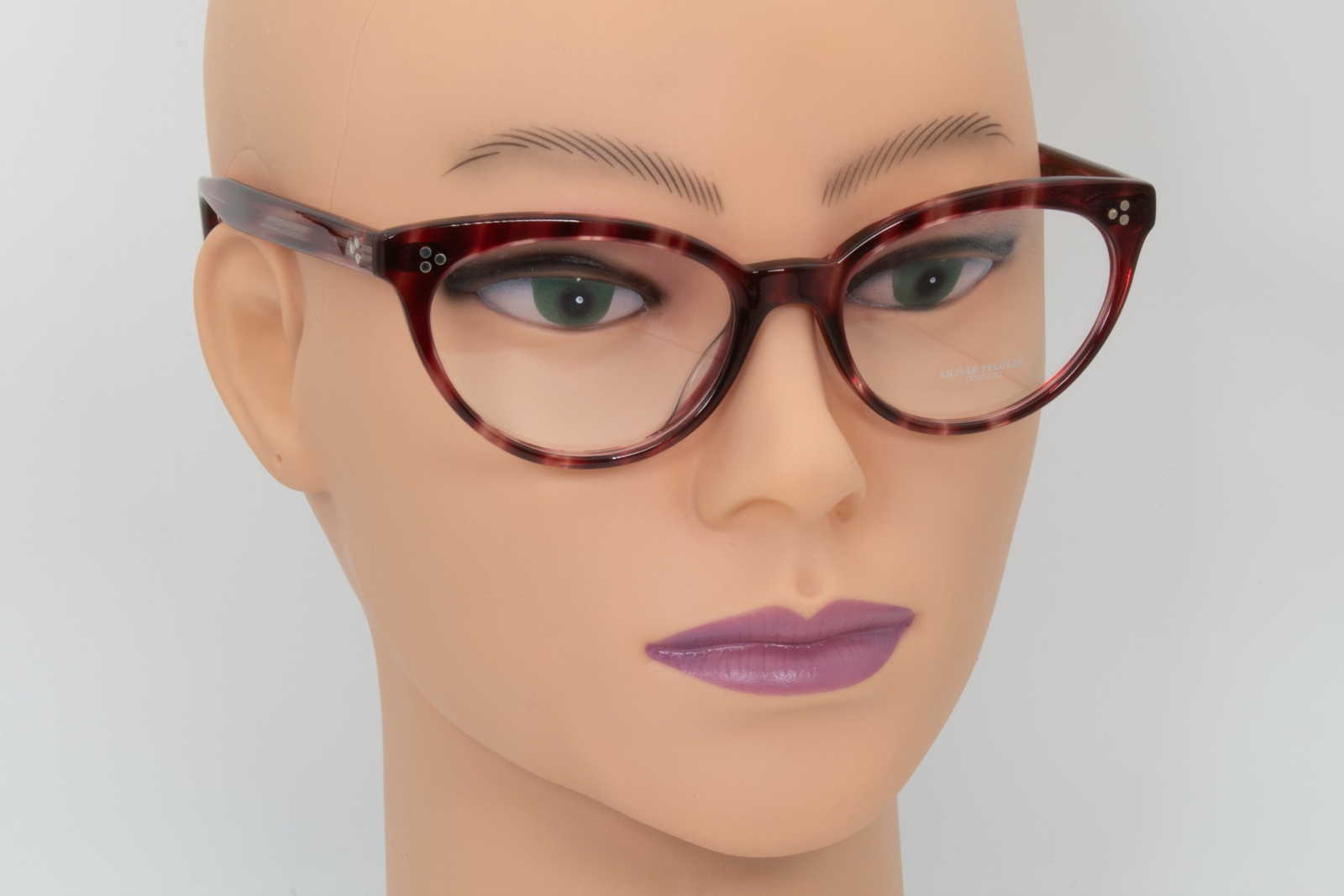 Oliver Peoples OV5380U  Female Cat Eye Glasses Frame Cherry Cocobolo 53mm