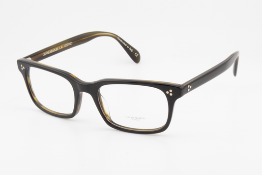 Oliver Peoples OV5381U Cavalon  Male Rectangular Glasses Frame Black and olive tortoise 53mm