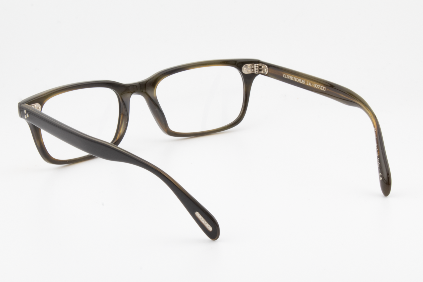 Oliver Peoples OV5381U Cavalon  Male Rectangular Glasses Frame Black and olive tortoise 53mm