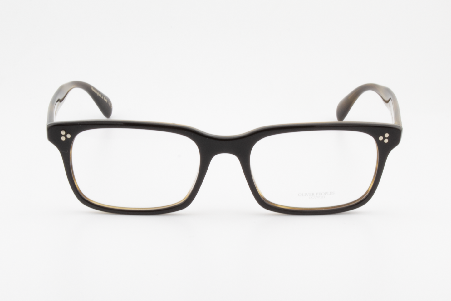 Oliver Peoples OV5381U Cavalon  Male Rectangular Glasses Frame Black and Olive tortoise 56mm