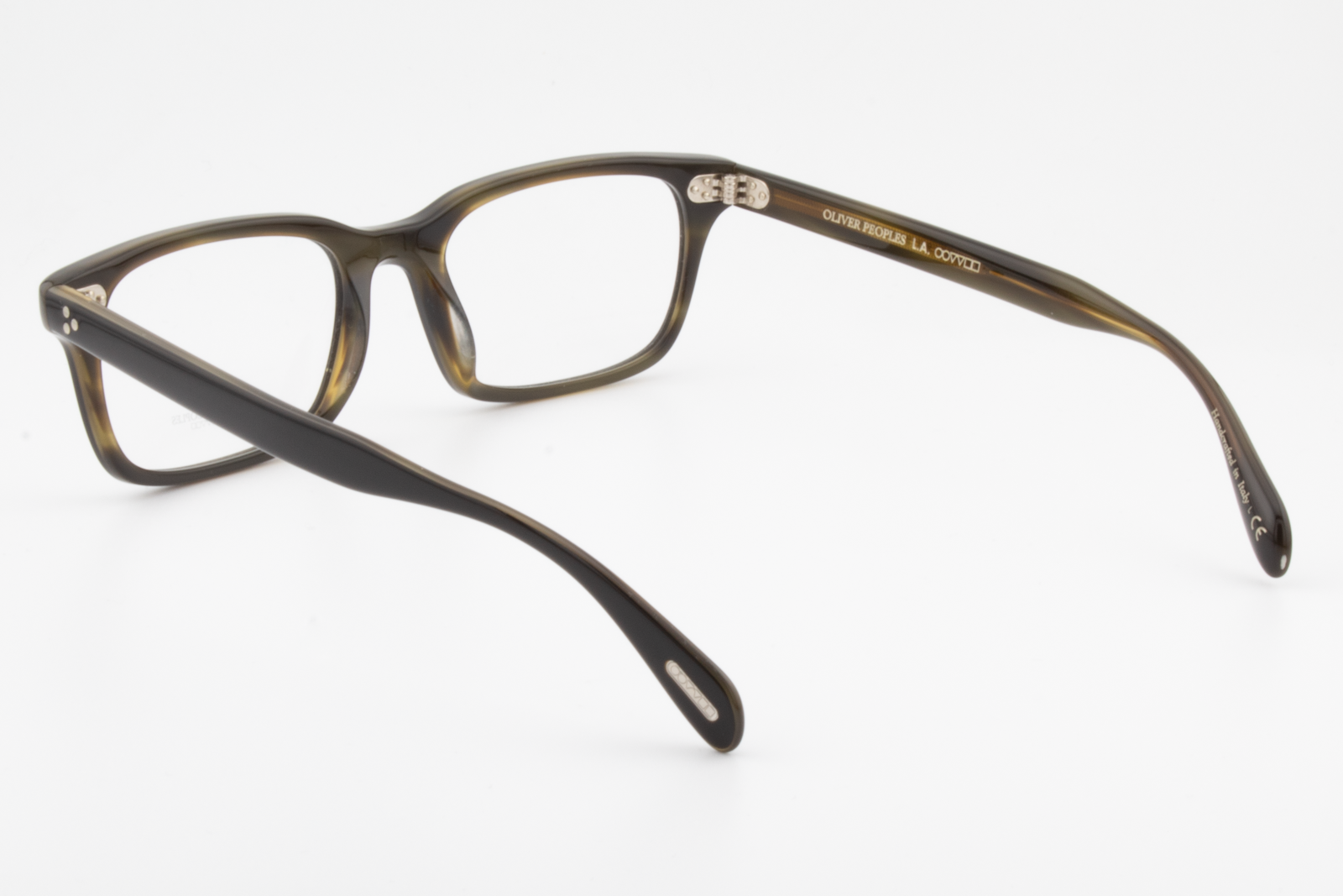 Oliver Peoples OV5381U Cavalon  Male Rectangular Glasses Frame Black and Olive tortoise 56mm