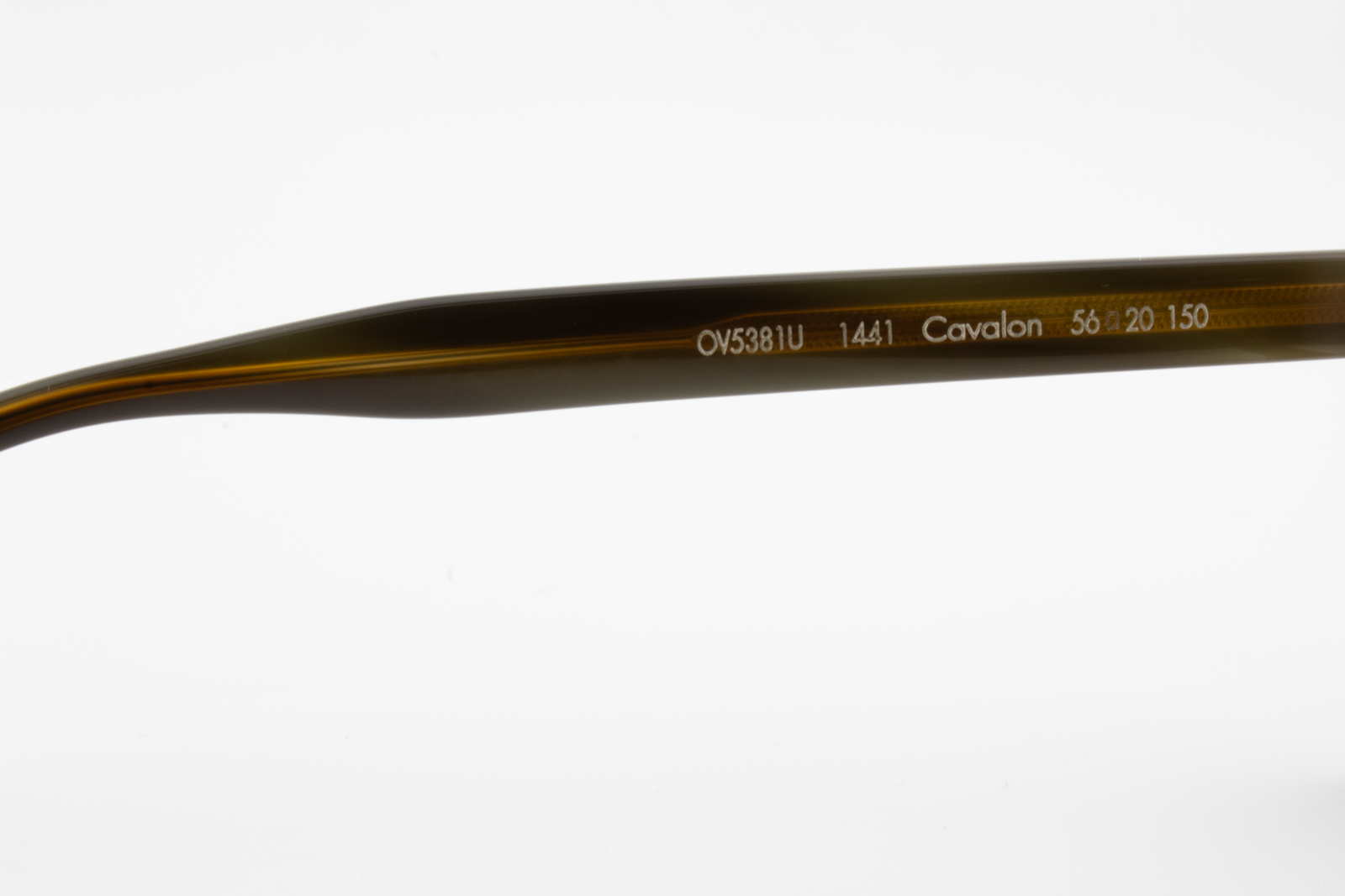 Oliver Peoples OV5381U Cavalon  Male Rectangular Glasses Frame Black and Olive tortoise 56mm