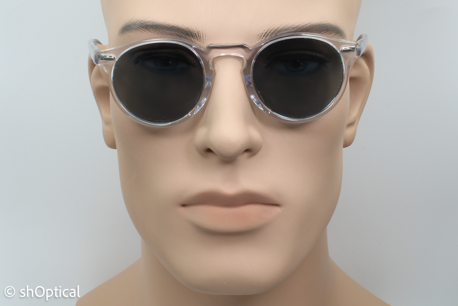 Oliver Peoples OV5127S Gregory Peck Sun 1101 Mens Full Rim Sunglasses Clear 47mm