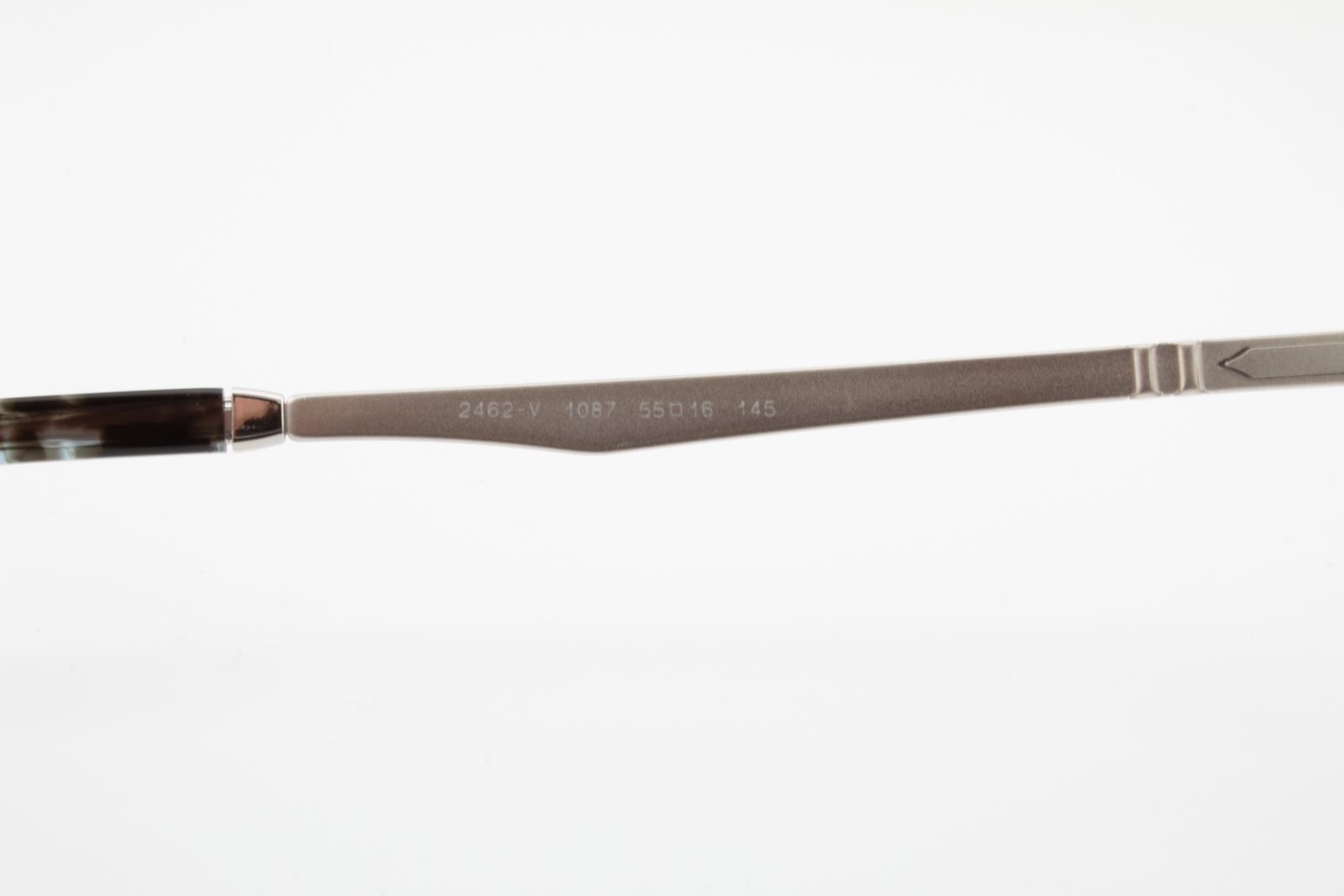 Persol 2462V  Unisex Square Glasses Frame Silver and Blue 55mm