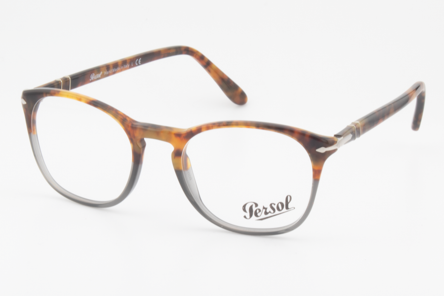 Persol 3007-V  Male Square Glasses Frame Fuoco E Ardesia 50mm