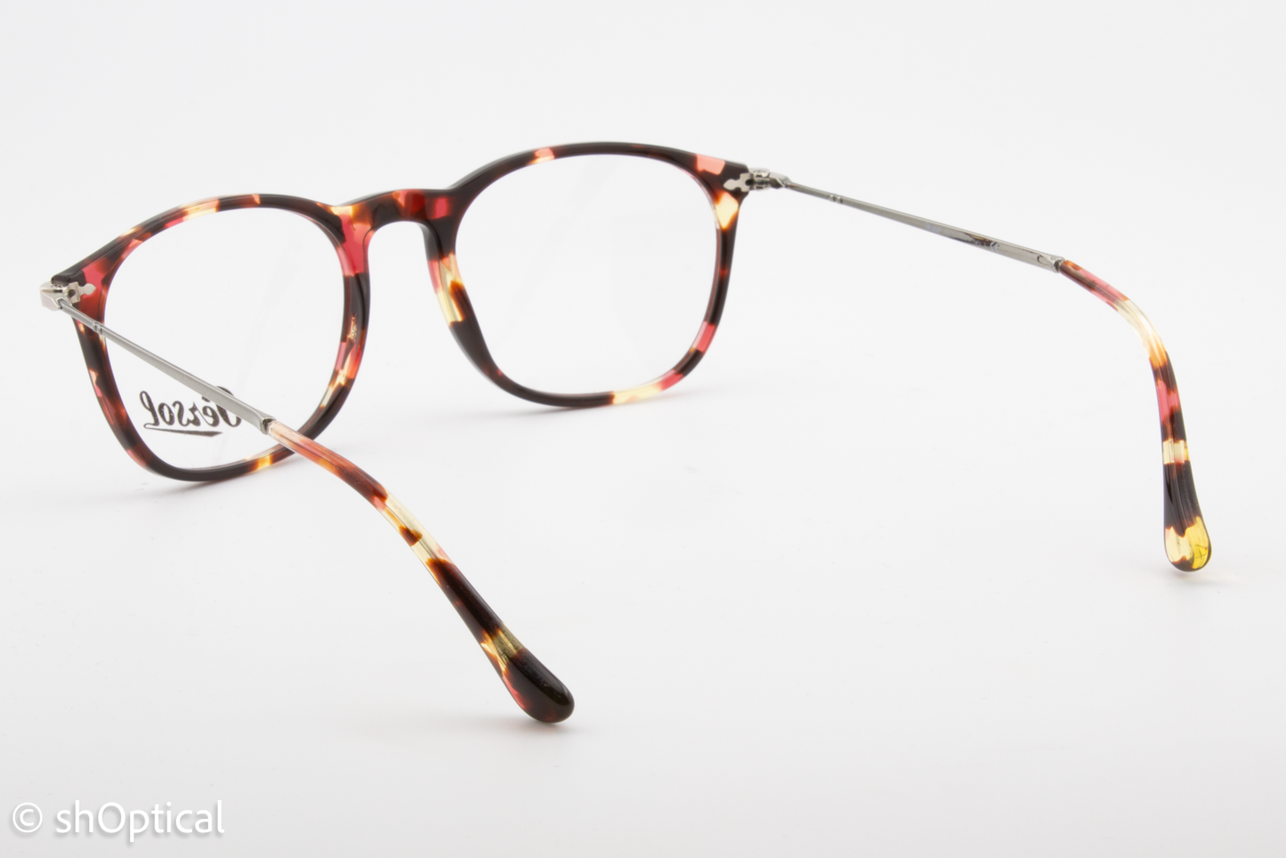 Persol 3124-V  Female Square Glasses Frame Purple Havana 50mm