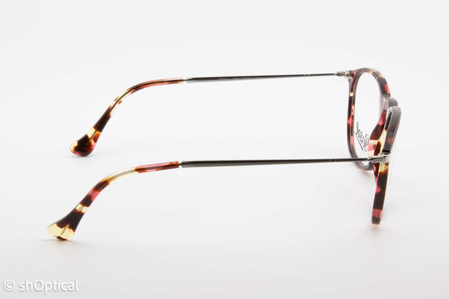 Persol 3124-V  Female Square Glasses Frame Purple Havana 50mm