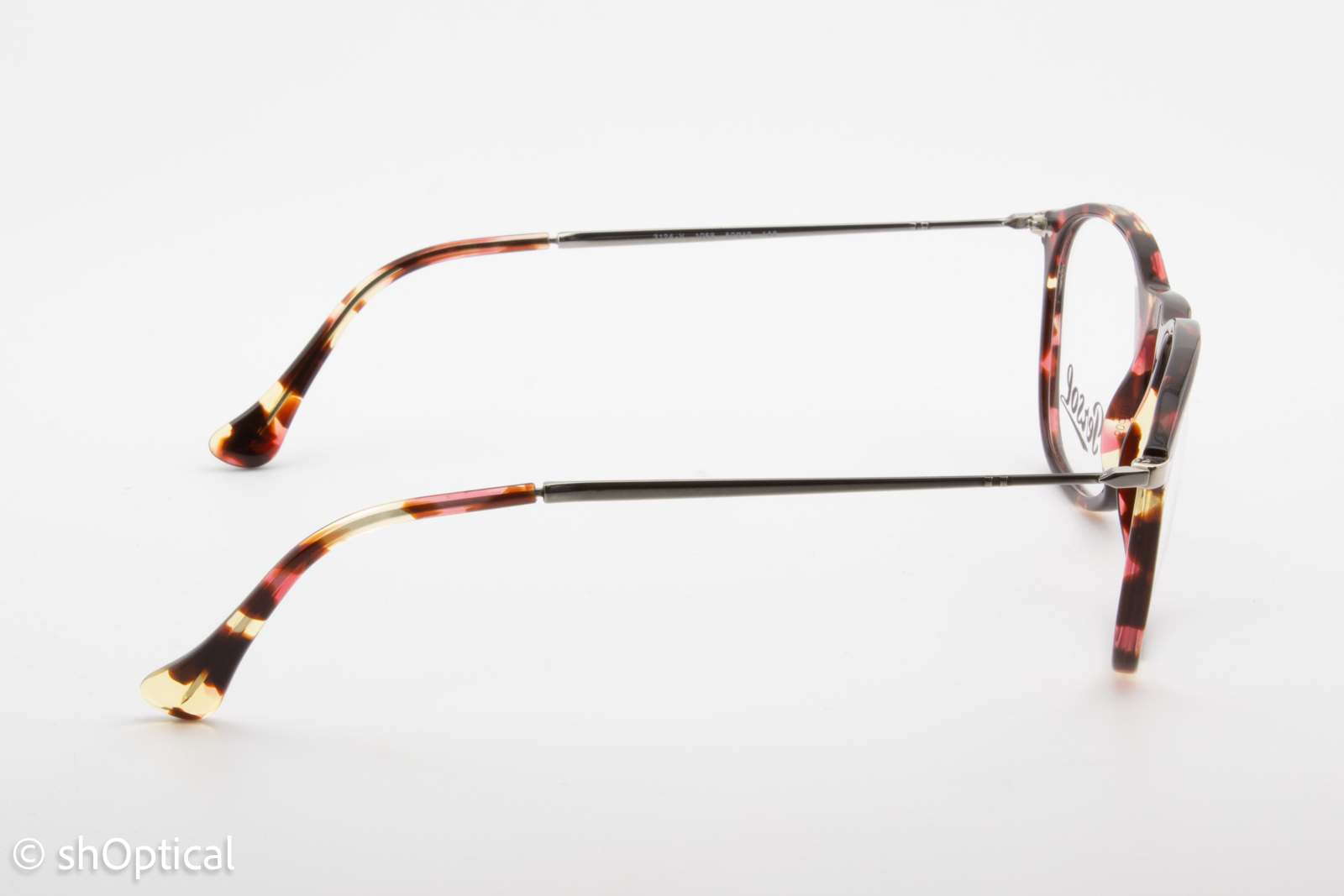 Persol 3124-V  Female Square Glasses Frame Purple Havana 50mm