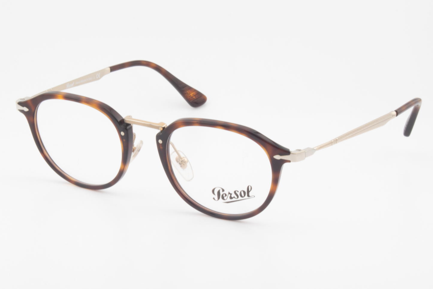 Persol 3168-V  Female Round Glasses Frame Brown 50mm
