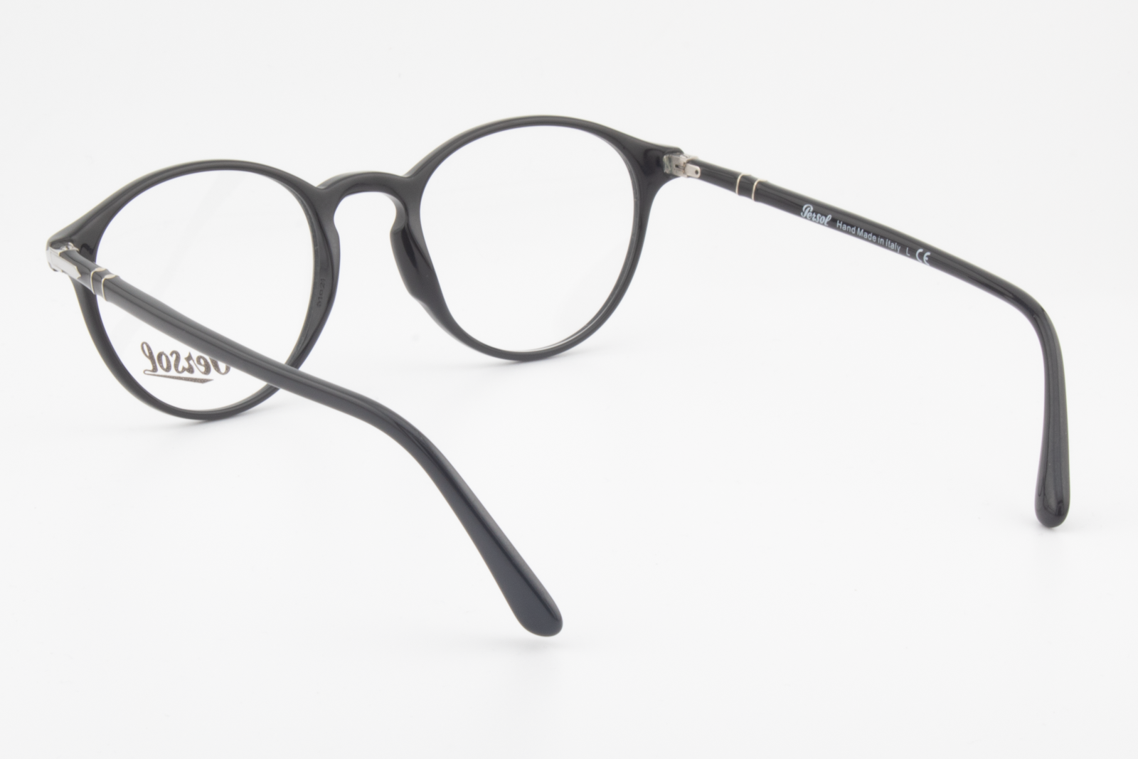 Persol 3174-V  Unisex Round Glasses Frame Black 51mm