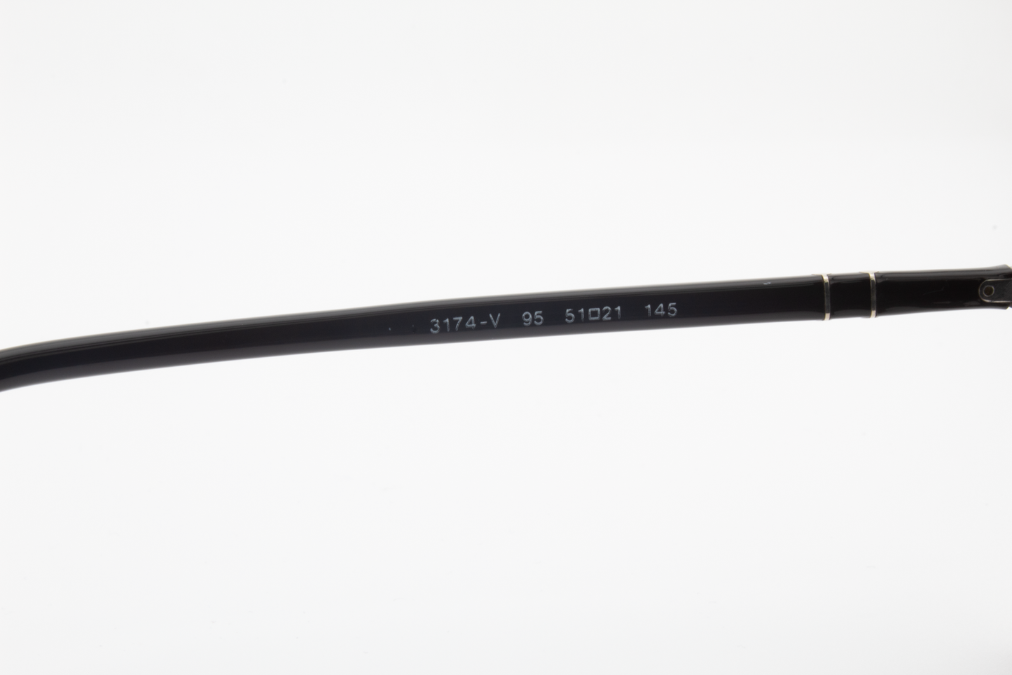 Persol 3174-V  Unisex Round Glasses Frame Black 51mm