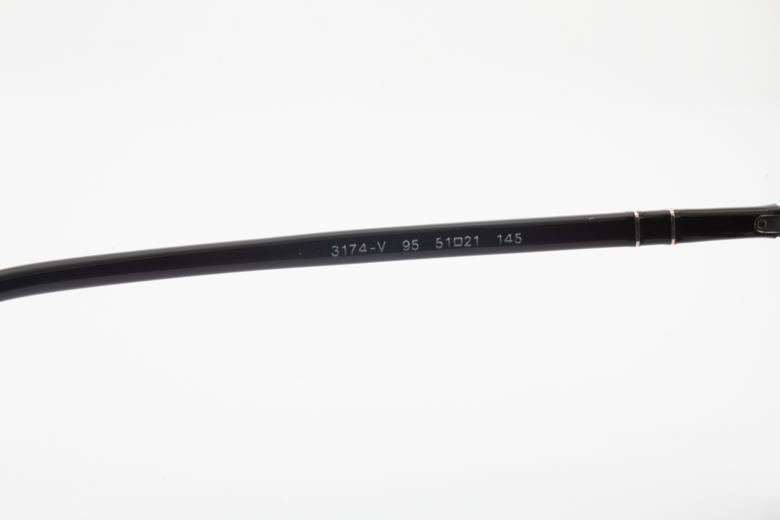 Persol 3174-V  Unisex Round Glasses Frame Black 51mm