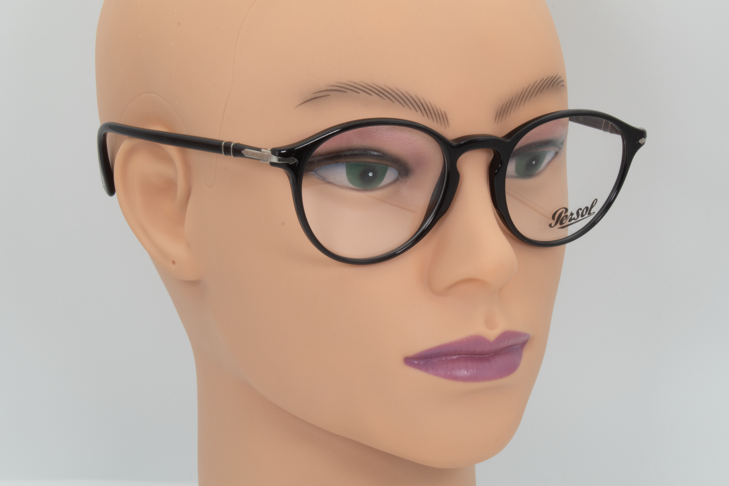 Persol 3174-V  Unisex Round Glasses Frame Black 51mm