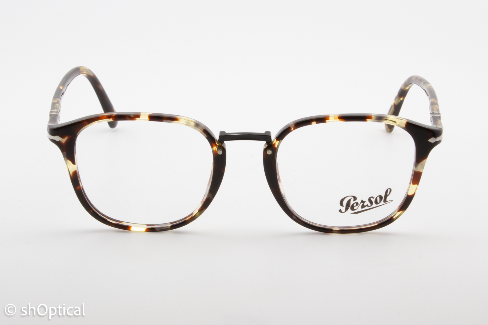 Persol 3187-V  Female Square Glasses Frame Havana 51mm