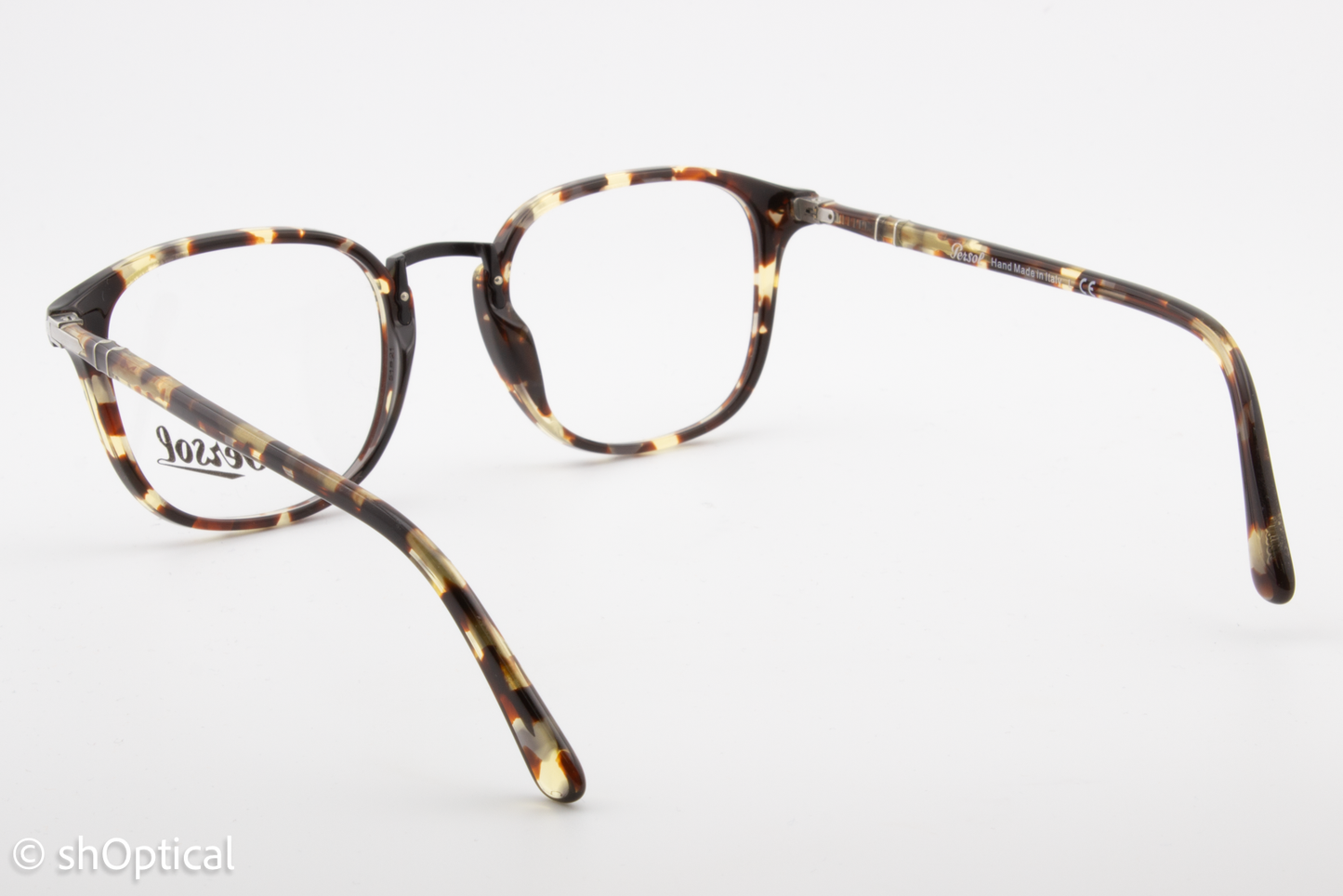 Persol 3187-V  Female Square Glasses Frame Havana 51mm