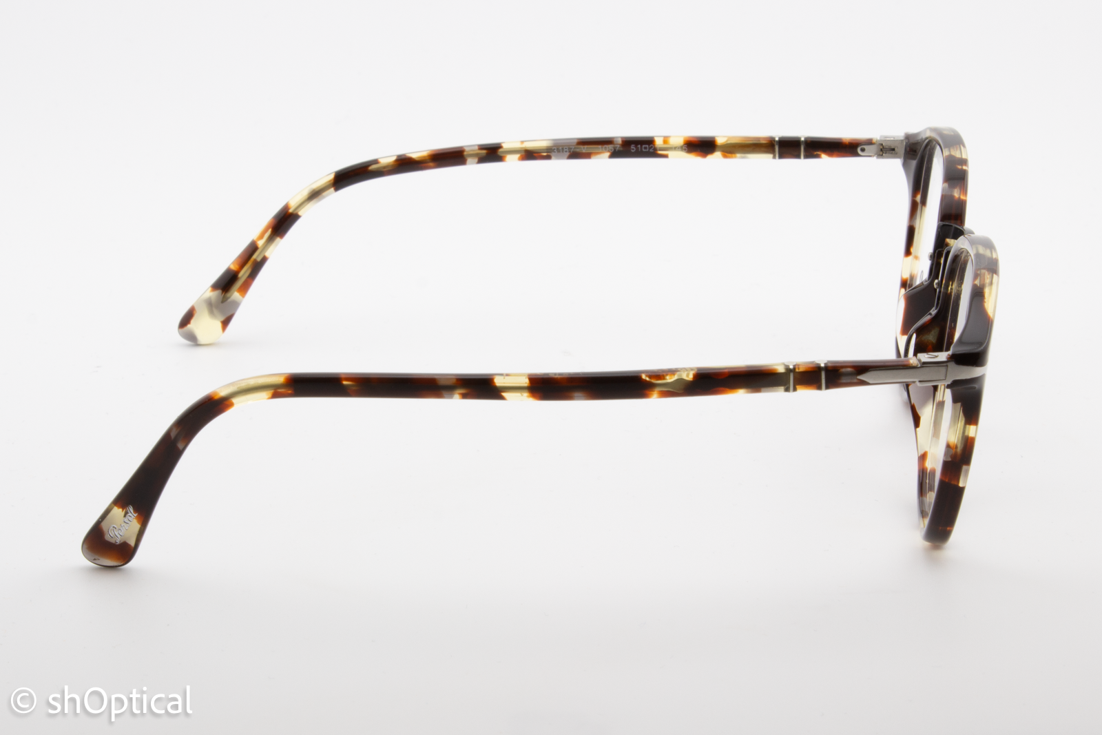 Persol 3187-V  Female Square Glasses Frame Havana 51mm