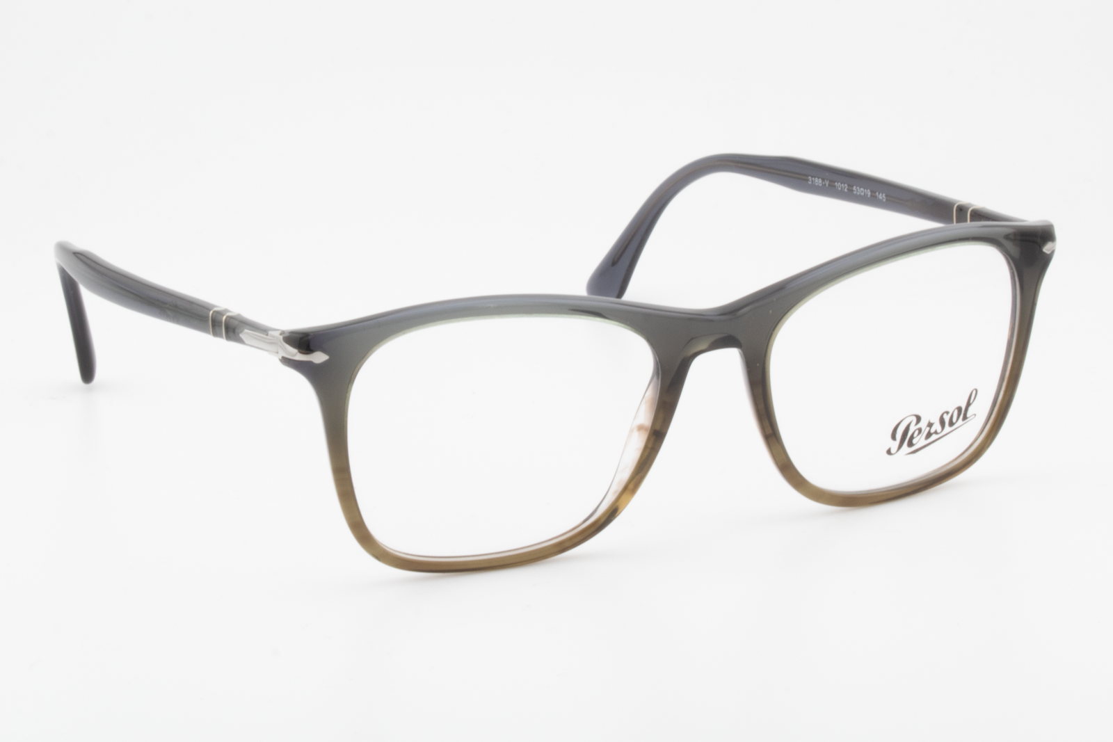 Persol 3188-V  Female Square Glasses Frame Green, Grey 53mm