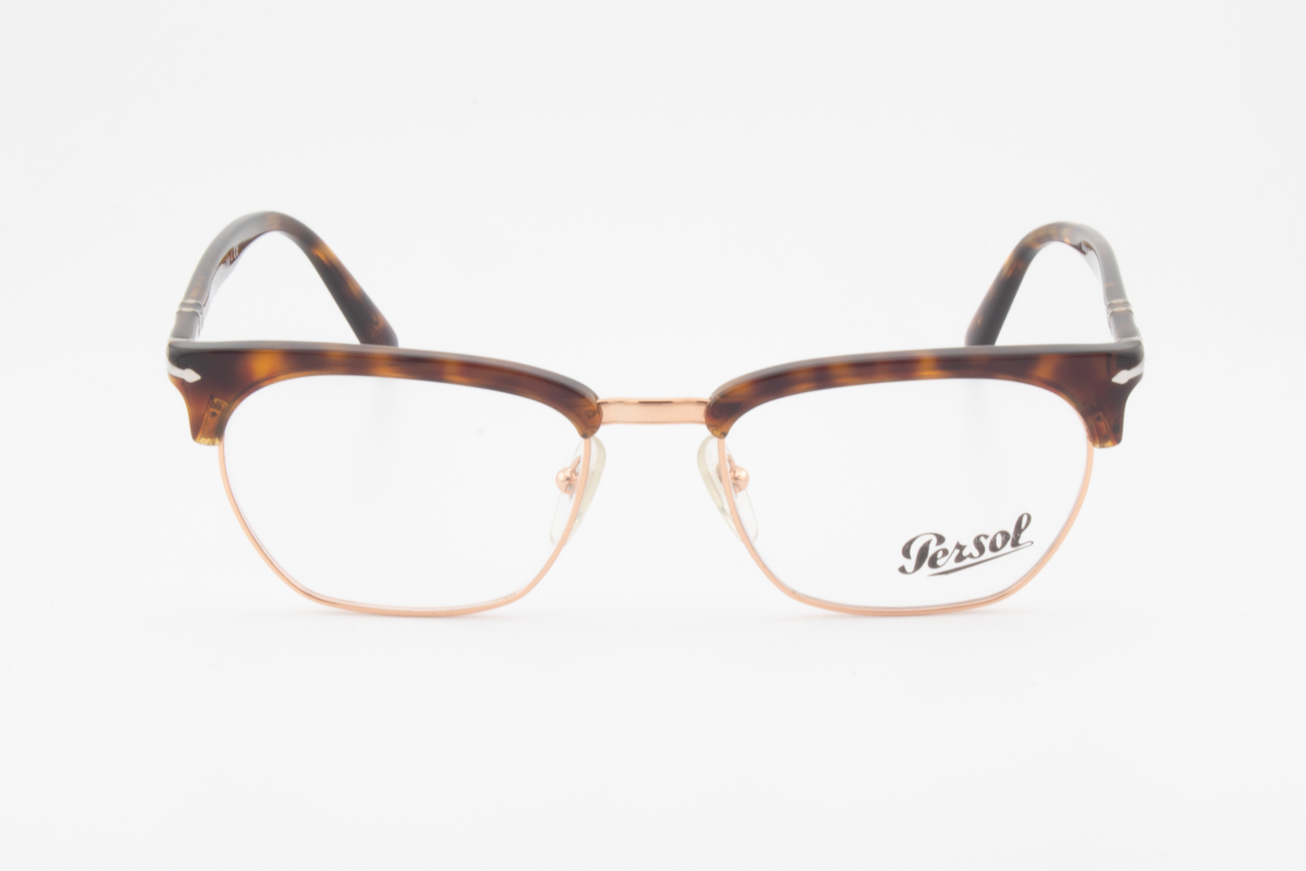 Persol 3196-V  Male Rectangular Glasses Frame Brown, Tortoise 53mm