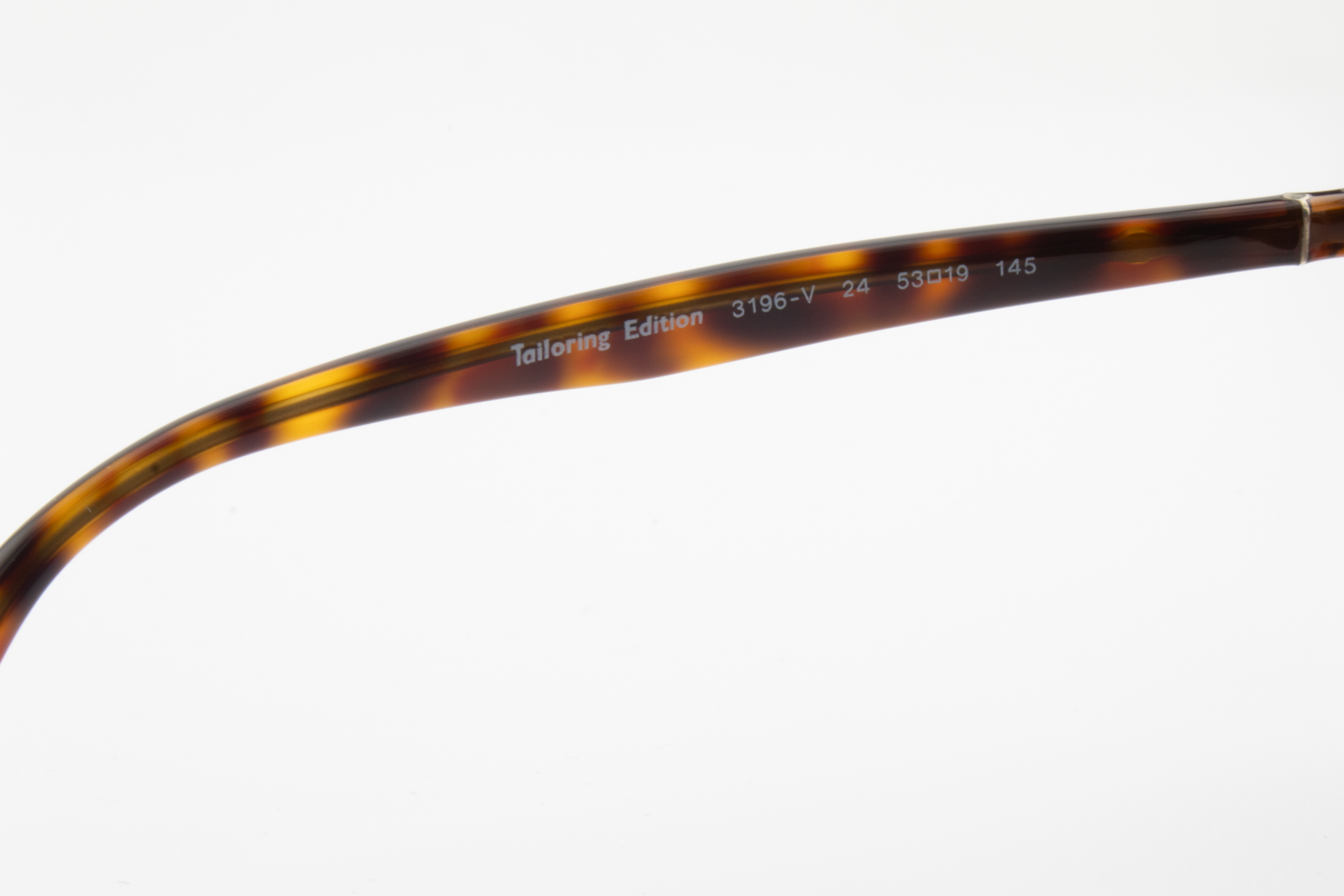 Persol 3196-V  Male Rectangular Glasses Frame Brown, Tortoise 53mm