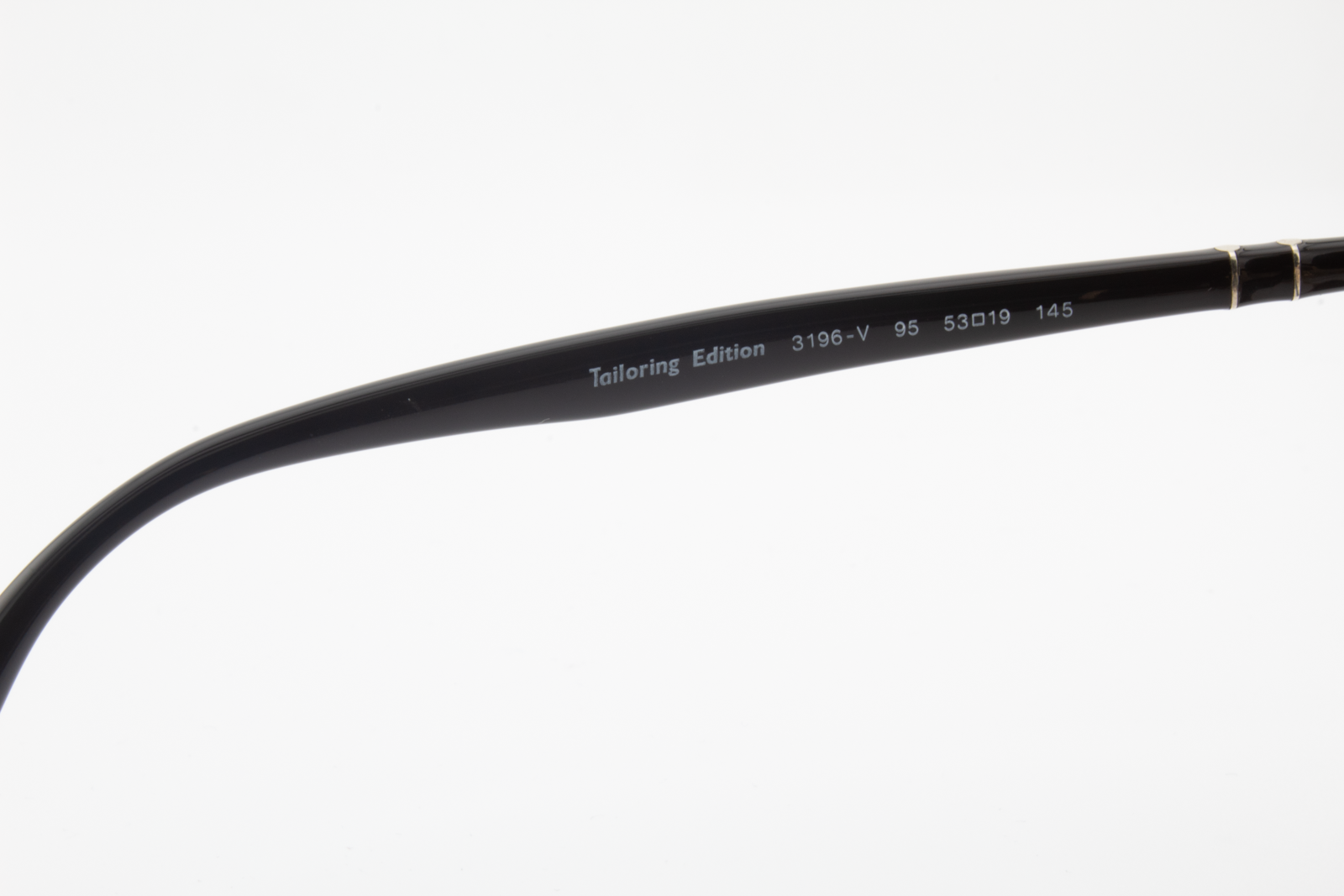 Persol 3196-V  Male Rectangular Glasses Frame Black Gold 53mm