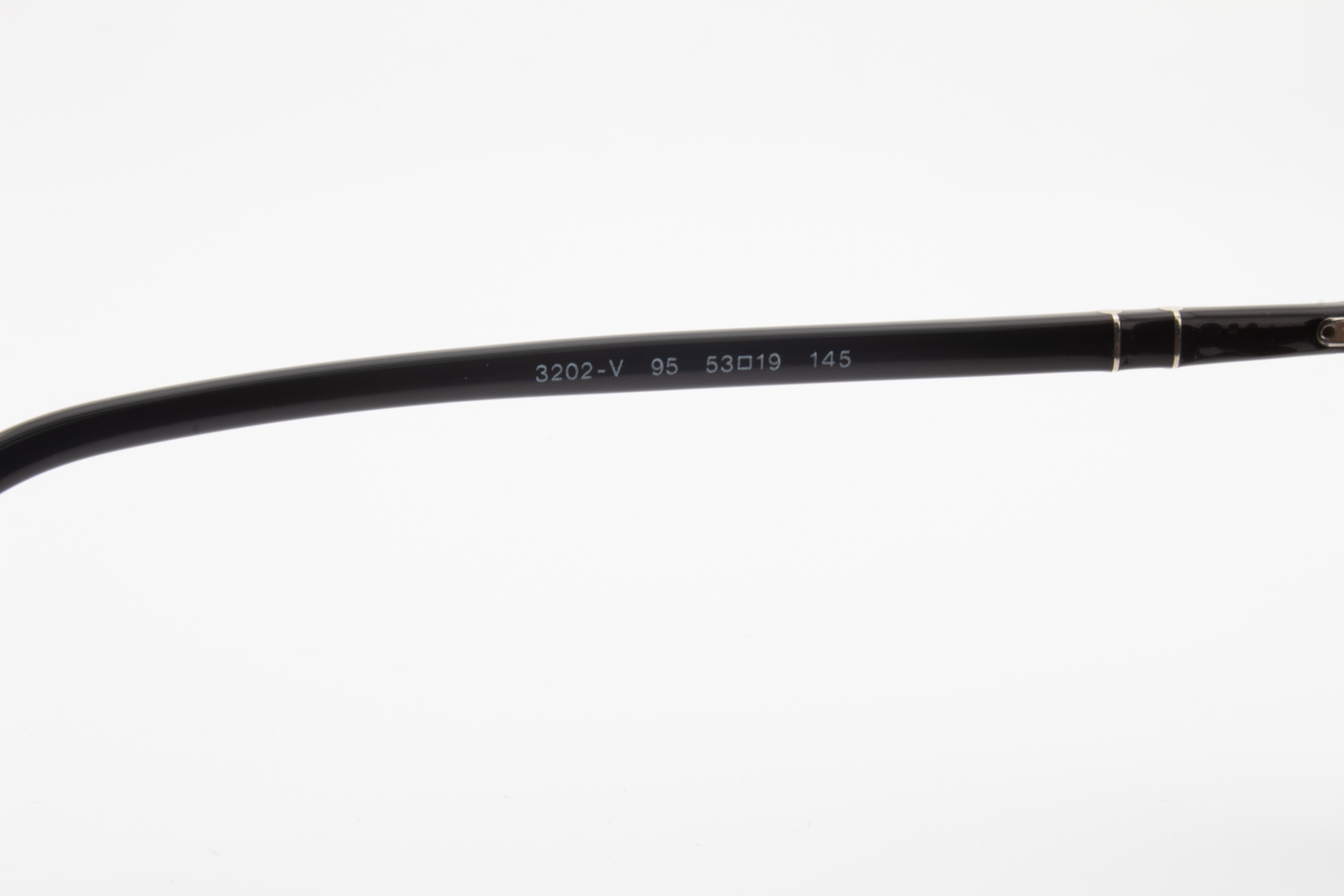 Persol 3202-V  Male Aviator Glasses Frame Black 53mm