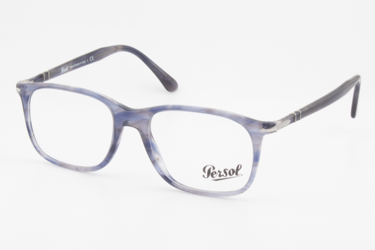 Persol 3213-V  Unisex Square Glasses Frame Grey, Blue 53mm