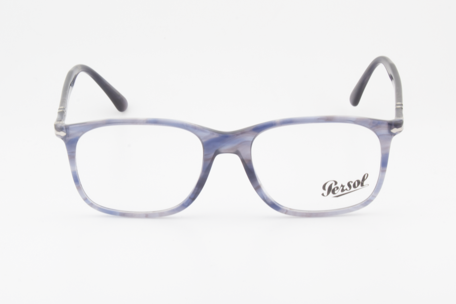 Persol 3213-V  Unisex Square Glasses Frame Grey, Blue 53mm
