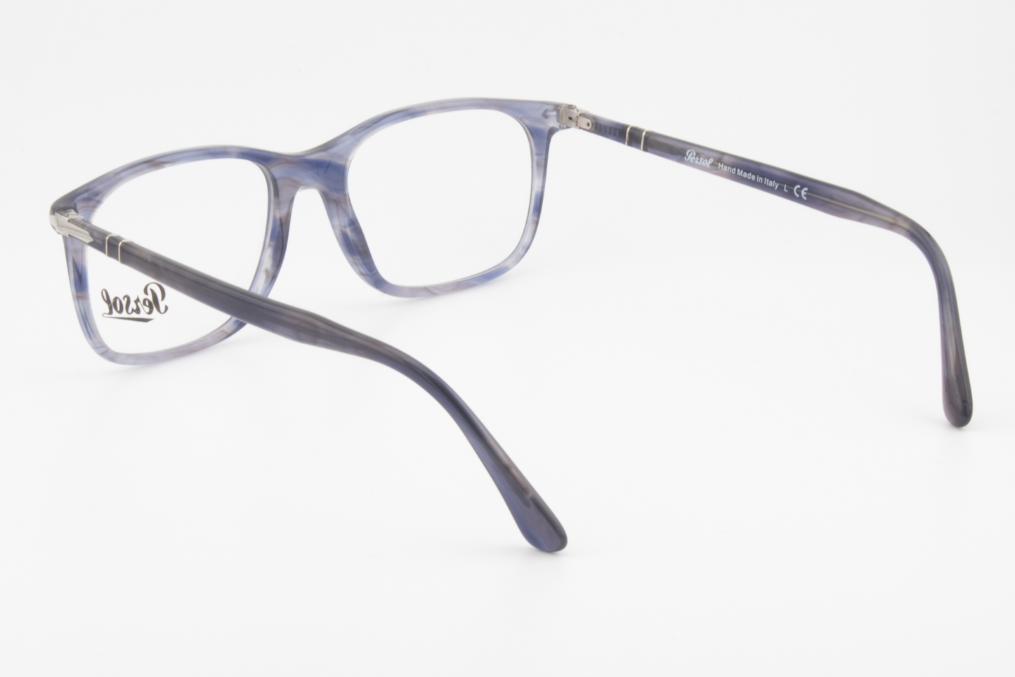 Persol 3213-V  Unisex Square Glasses Frame Grey, Blue 53mm