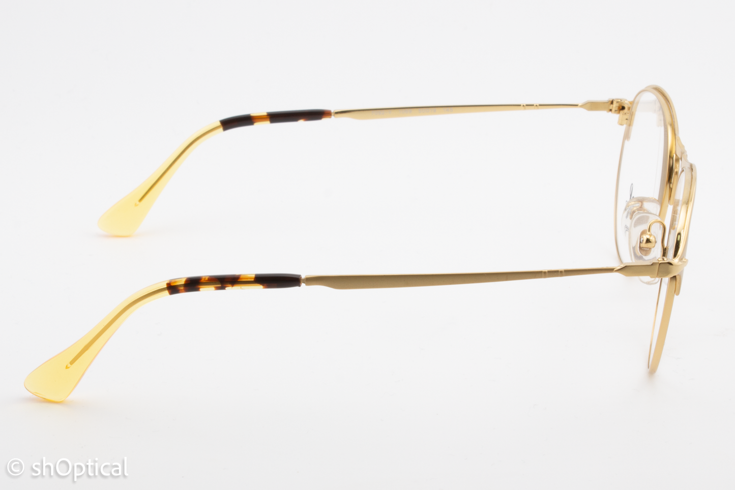 Persol 7092-V  Male Round Glasses Frame Gold 50mm