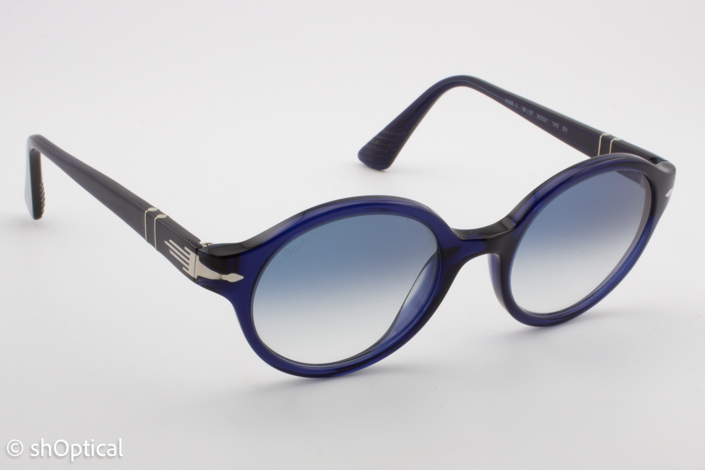 Persol 3098-S 181/3F Unisex Full Rim Sunglasses Dark Blue 50mm