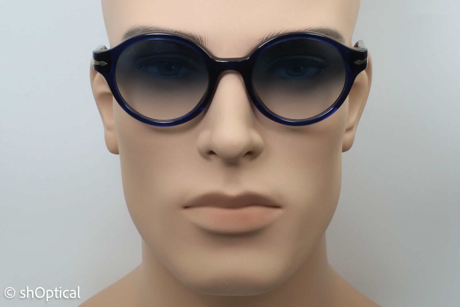 Persol 3098-S 181/3F Unisex Full Rim Sunglasses Dark Blue 50mm