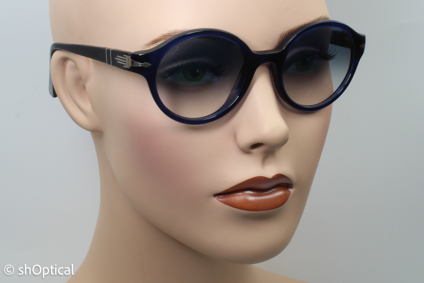 Persol 3098-S 181/3F Unisex Full Rim Sunglasses Dark Blue 50mm