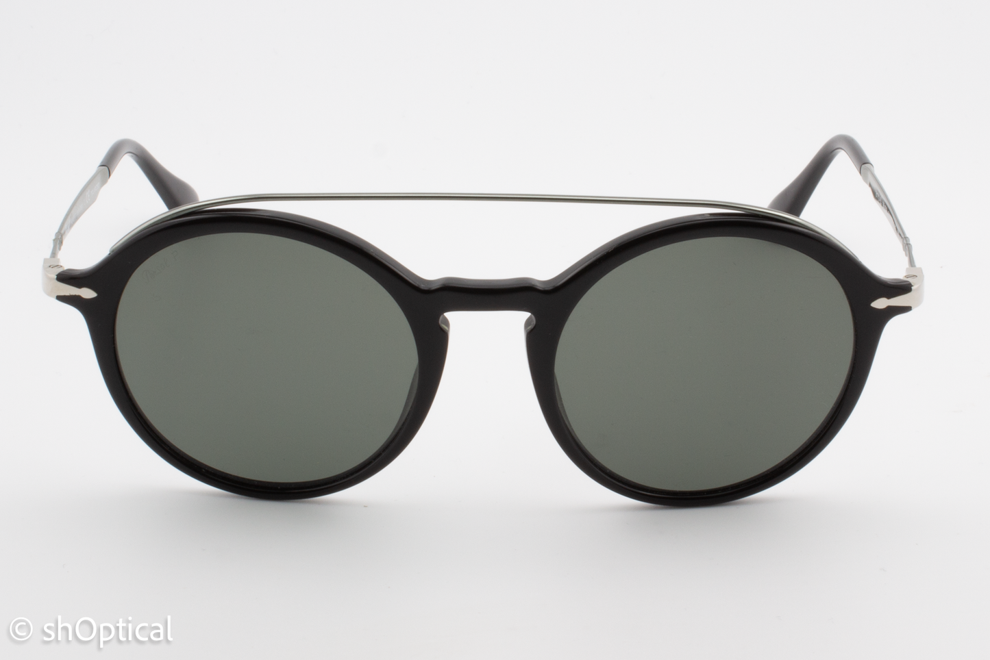 Persol 3172-S 95/58 Mens Full Rim Sunglasses Black & Silver 51mm