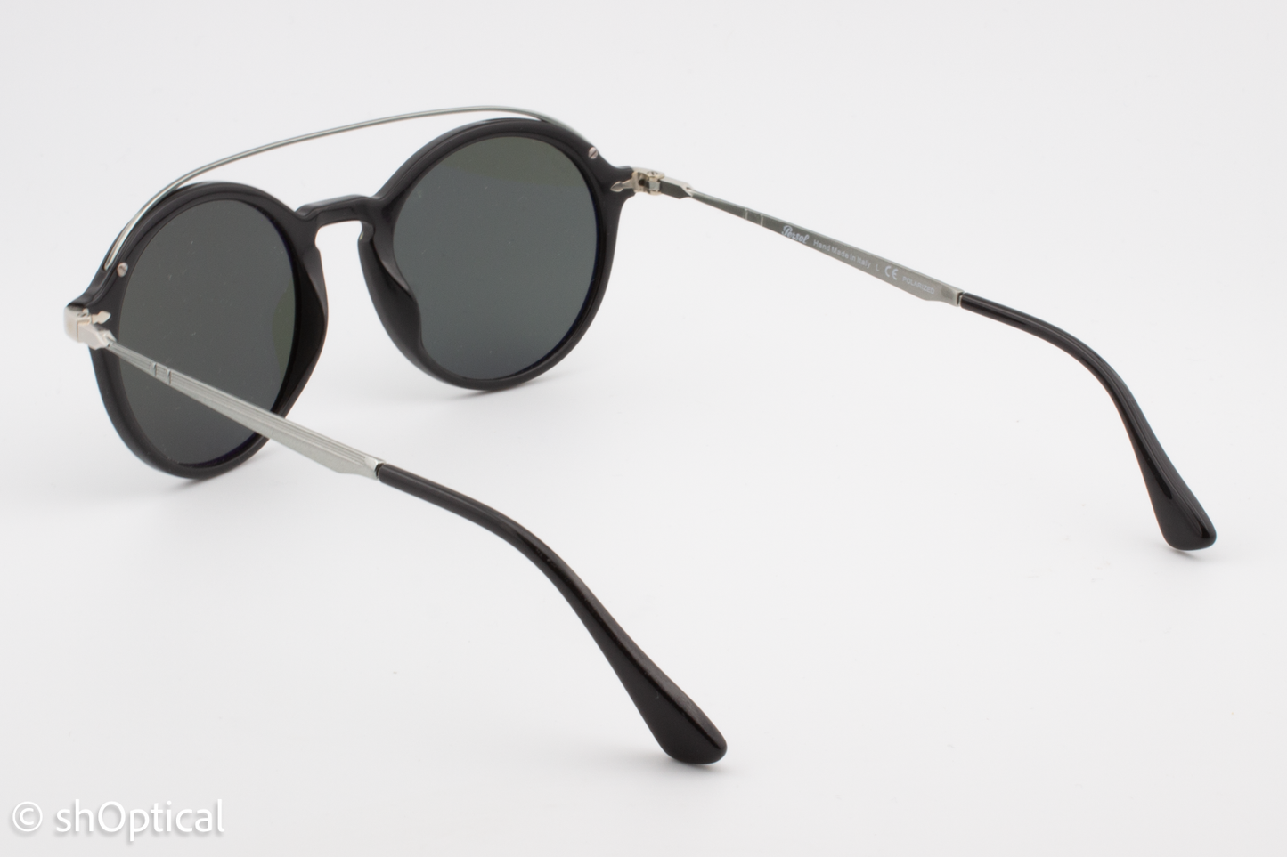 Persol 3172-S 95/58 Mens Full Rim Sunglasses Black & Silver 51mm