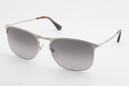 Persol 7359-S 1068/M3 Mens Full Rim Sunglasses Silver 55mm