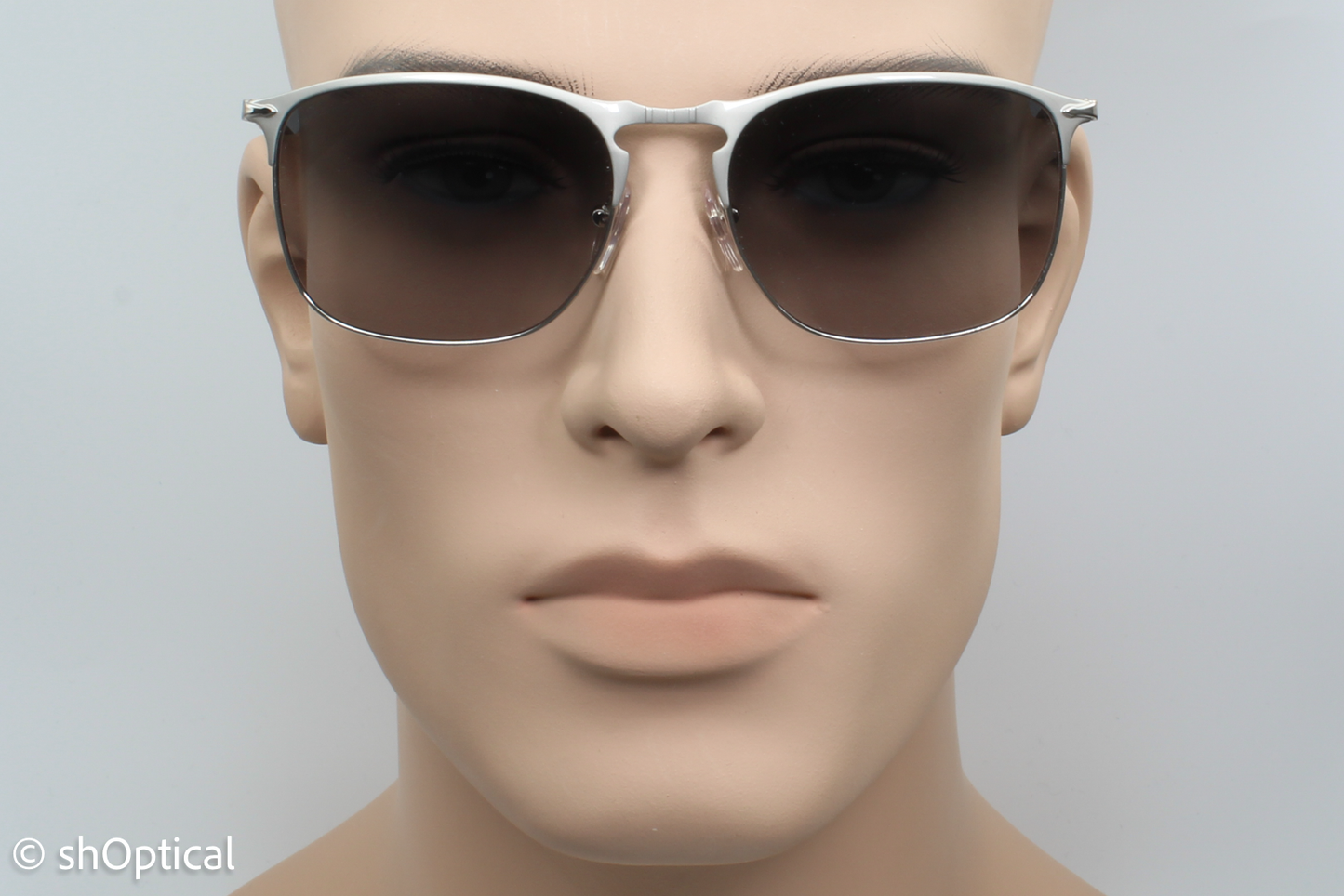 Persol 7359-S 1068/M3 Mens Full Rim Sunglasses Silver 55mm