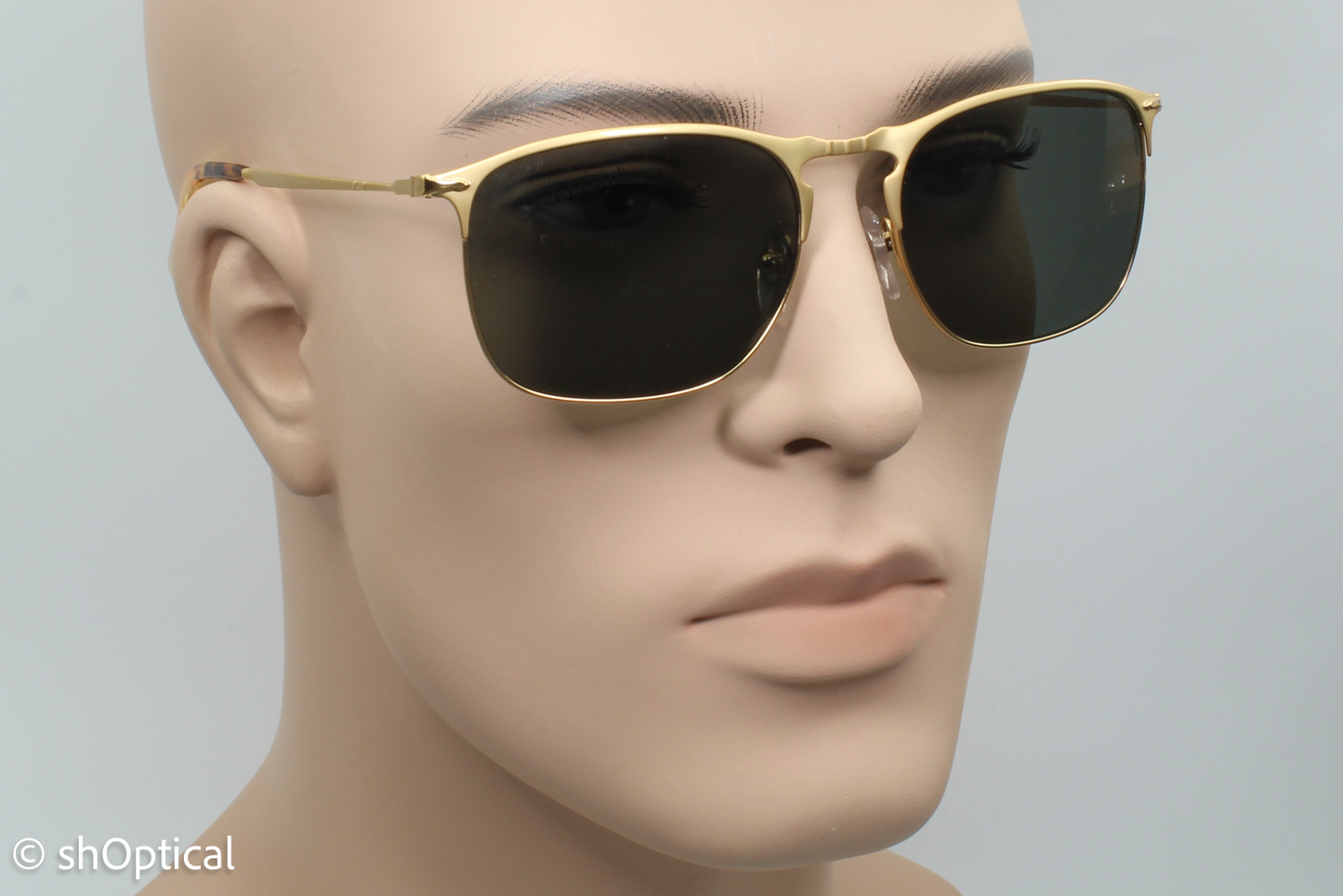 Persol 7359-S 1069/58 Mens Full Rim Sunglasses Gold 58mm