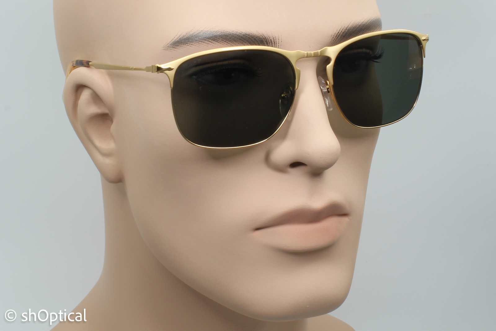 Persol 7359-S 1069/58 Mens Full Rim Sunglasses Gold 58mm