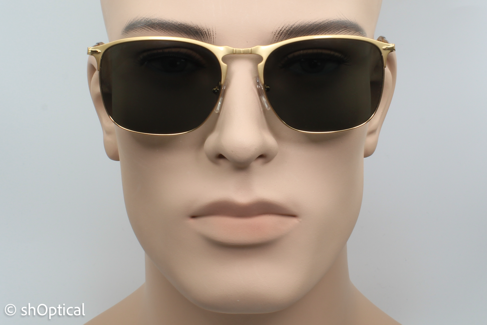 Persol 7359-S 1069/58 Mens Full Rim Sunglasses Gold 58mm