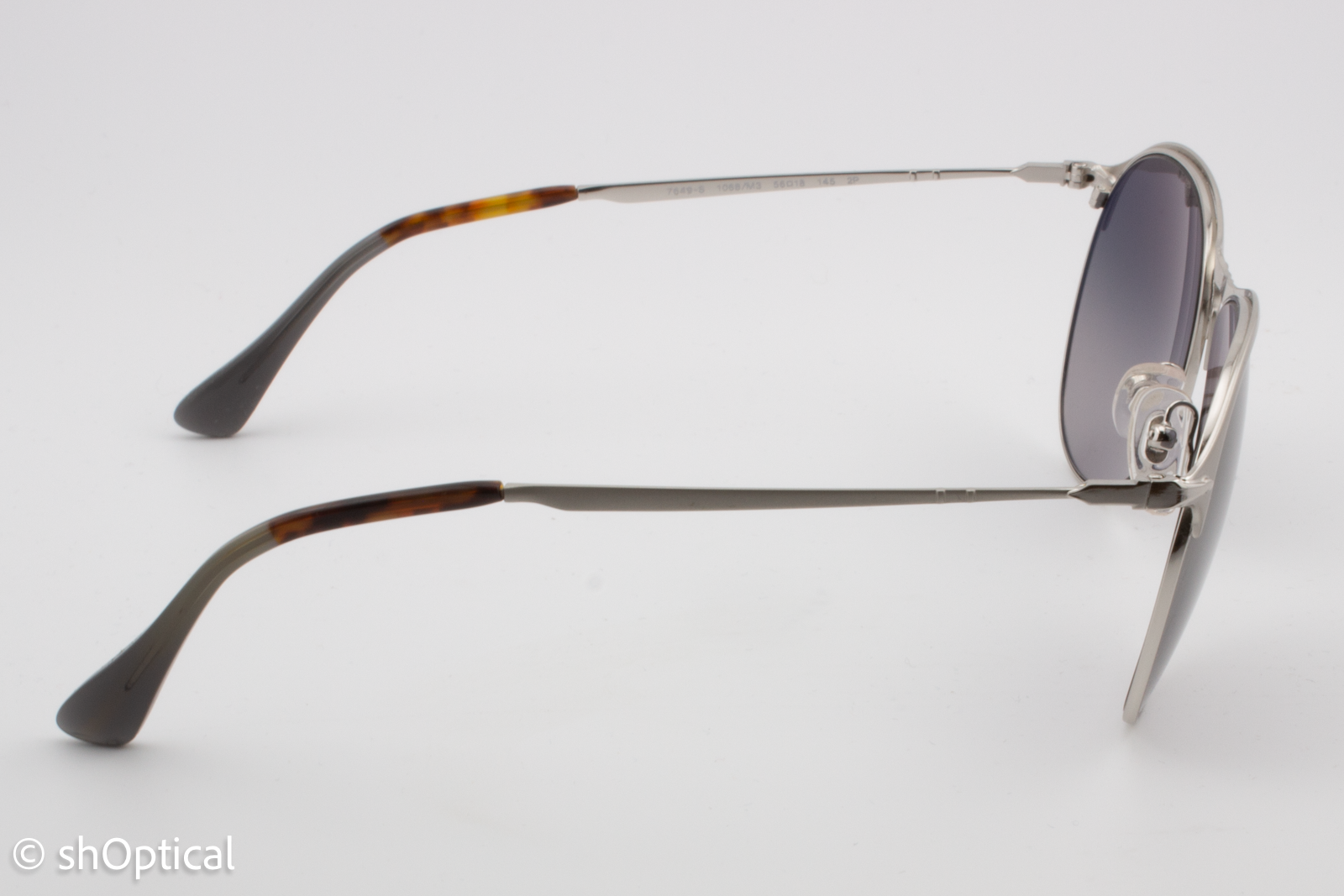 Persol 7649-S 1068/M3 Mens Full Rim Sunglasses Silver 56mm