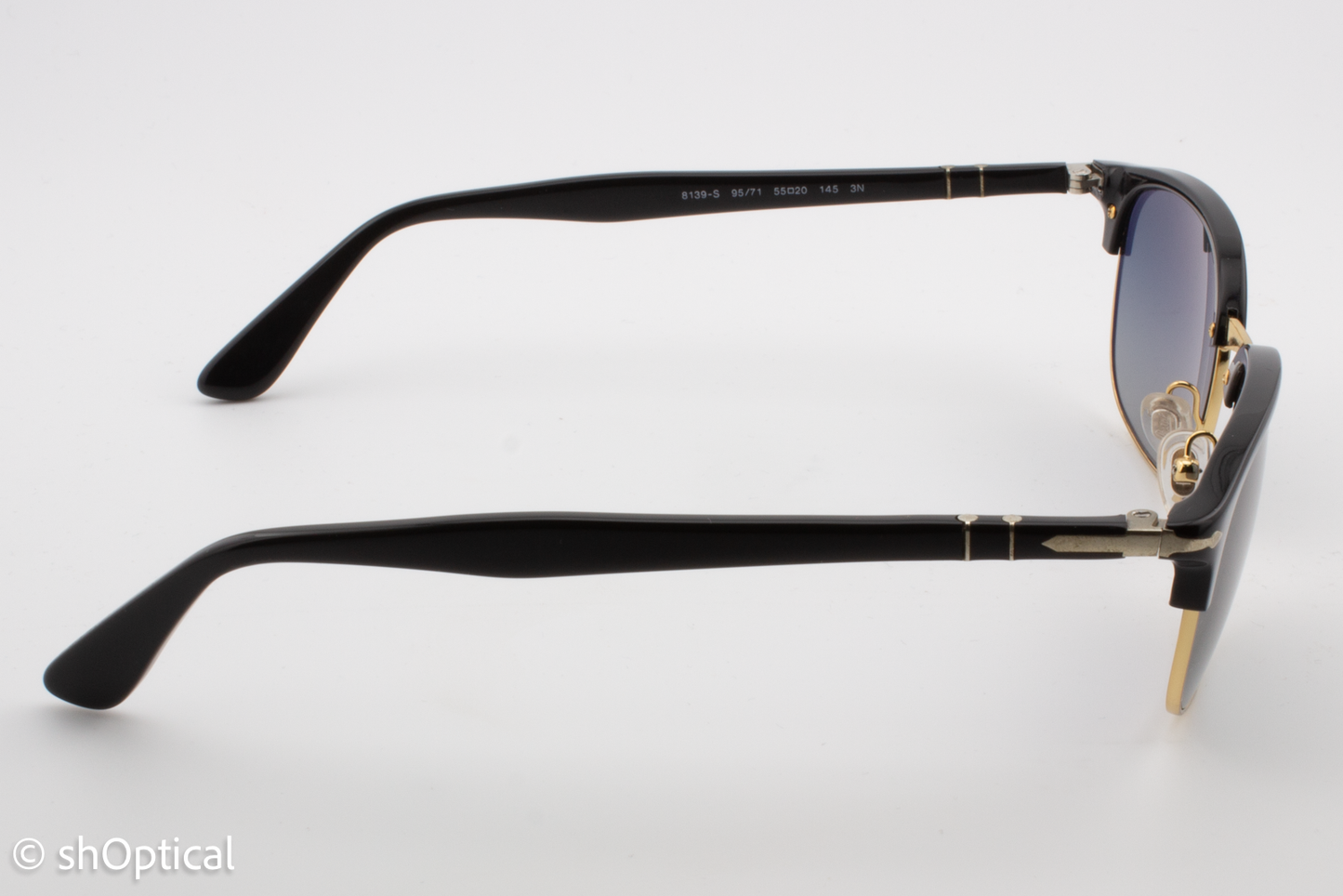 Persol 8139-S 95/71 Mens Full Rim Sunglasses Black 55mm