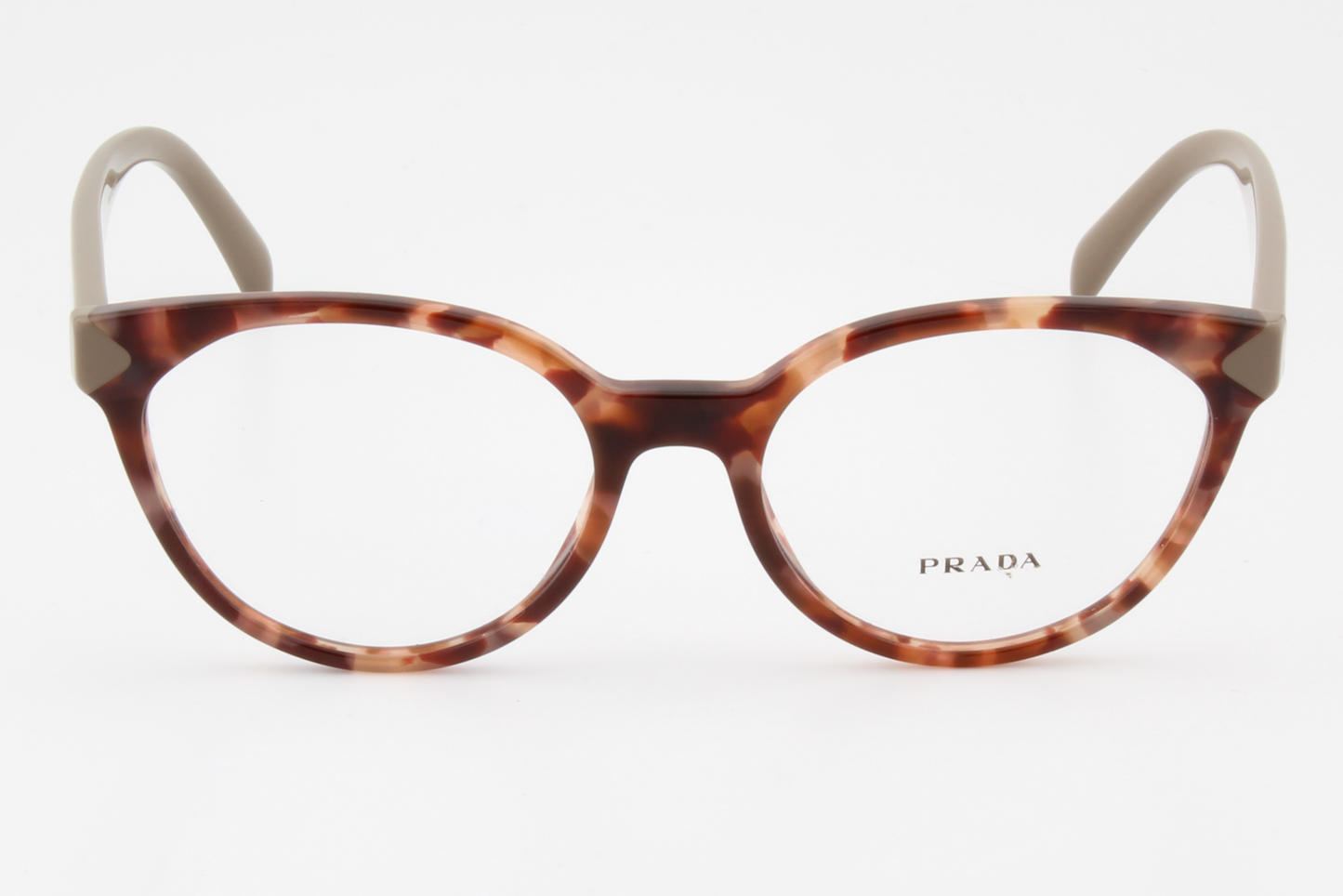Prada VPR01T  Female Cat Eye Glasses Frame Brown Tortoise 53mm