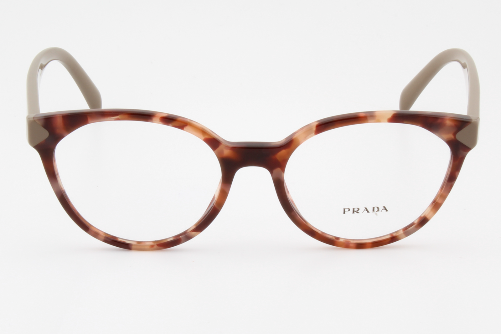 Prada VPR01T  Female Cat Eye Glasses Frame Brown Tortoise 53mm