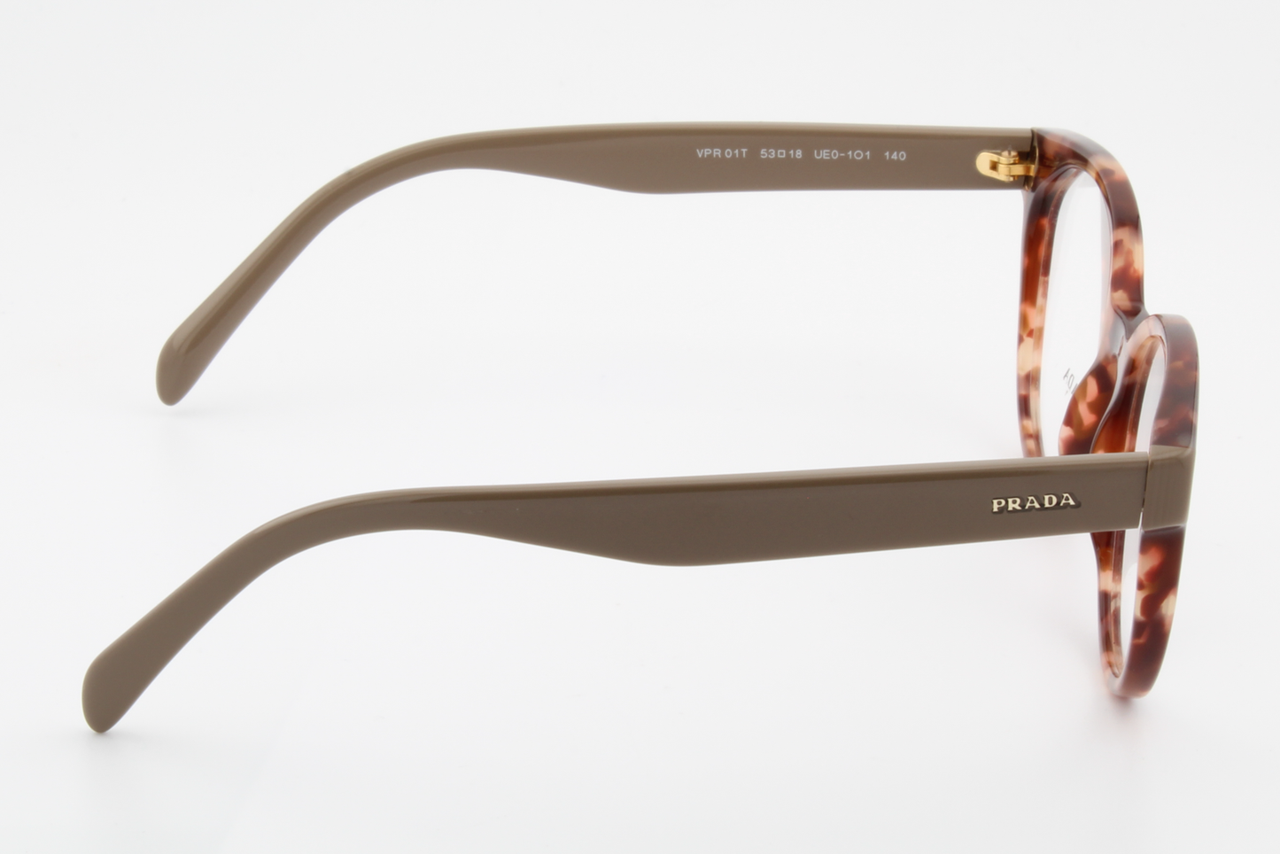Prada VPR01T  Female Cat Eye Glasses Frame Brown Tortoise 53mm
