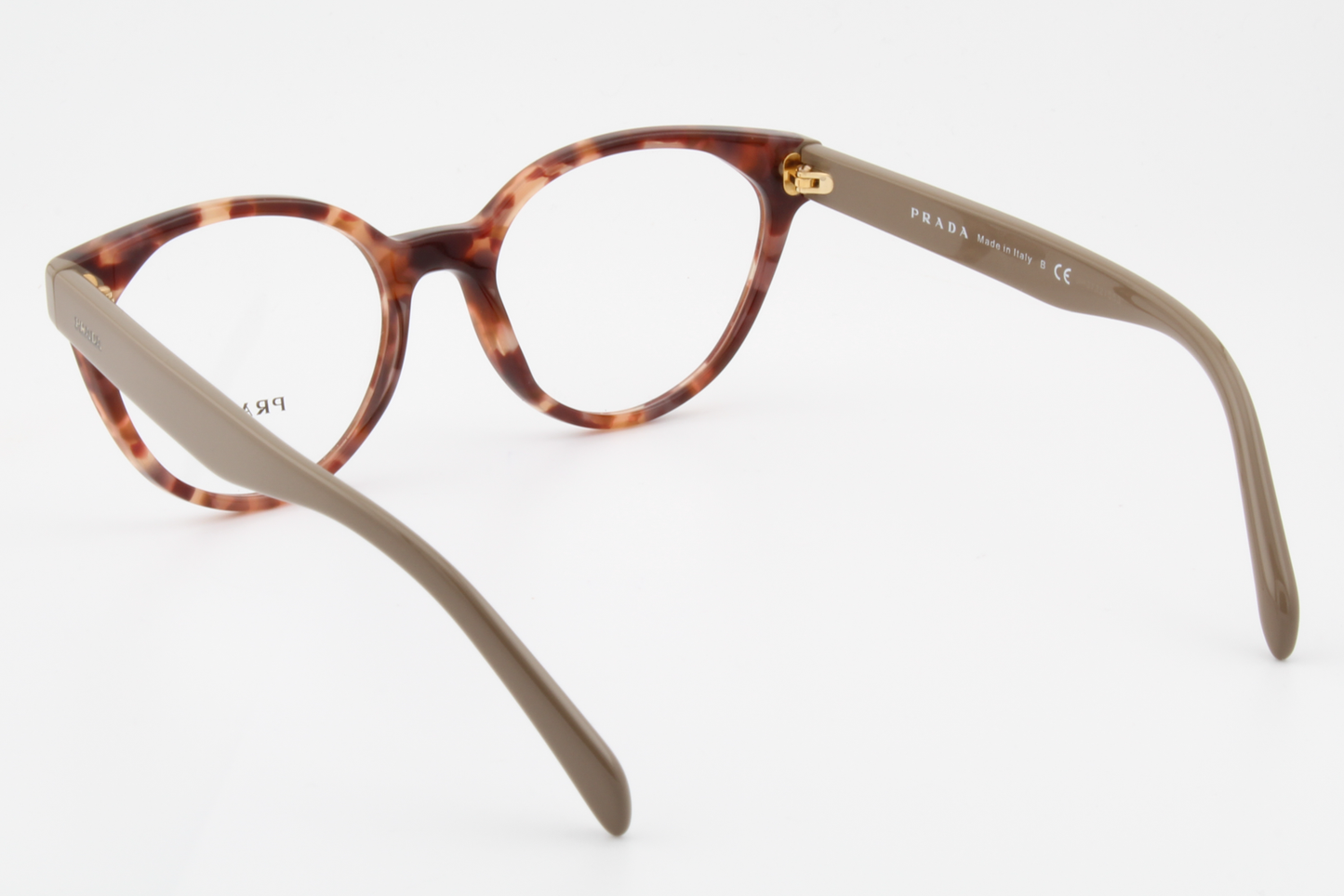Prada VPR01T  Female Cat Eye Glasses Frame Brown Tortoise 53mm