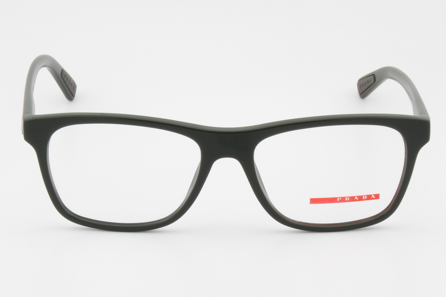 Prada VPS01F  Unisex Square Glasses Frame Dark Matte Green 55mm